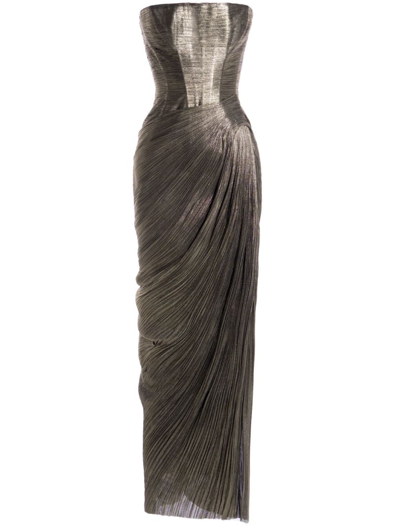 Brown Ruby Strapless Dress