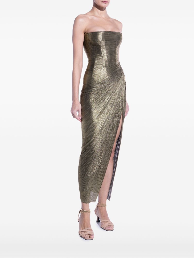 Brown Ruby Strapless Dress