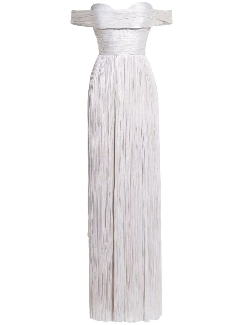 Silver-toneserene Draped Gown