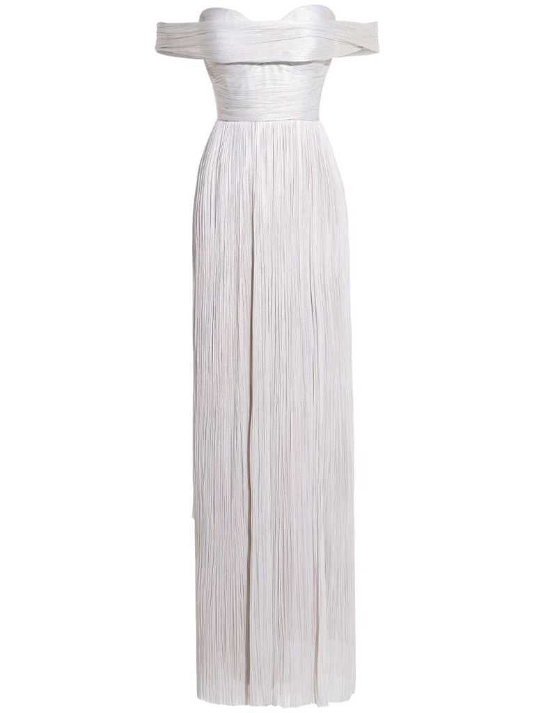 Silver-toneserene Draped Gown