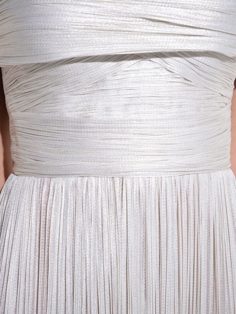Silver-toneserene Draped Gown