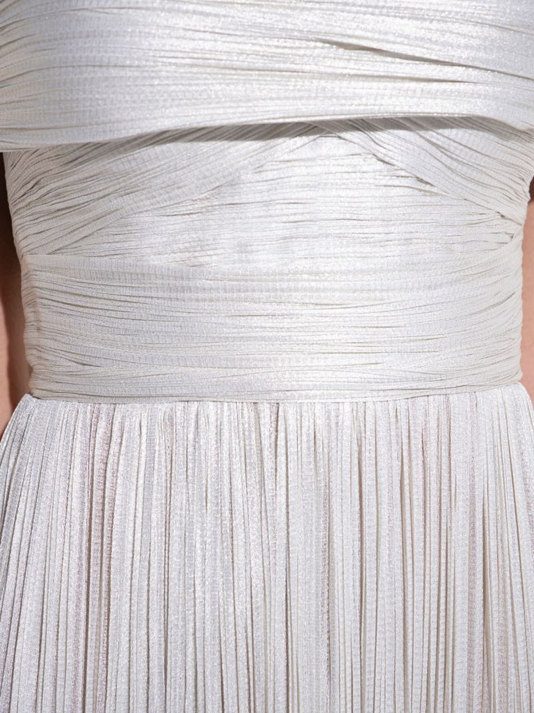 Silver-toneserene Draped Gown