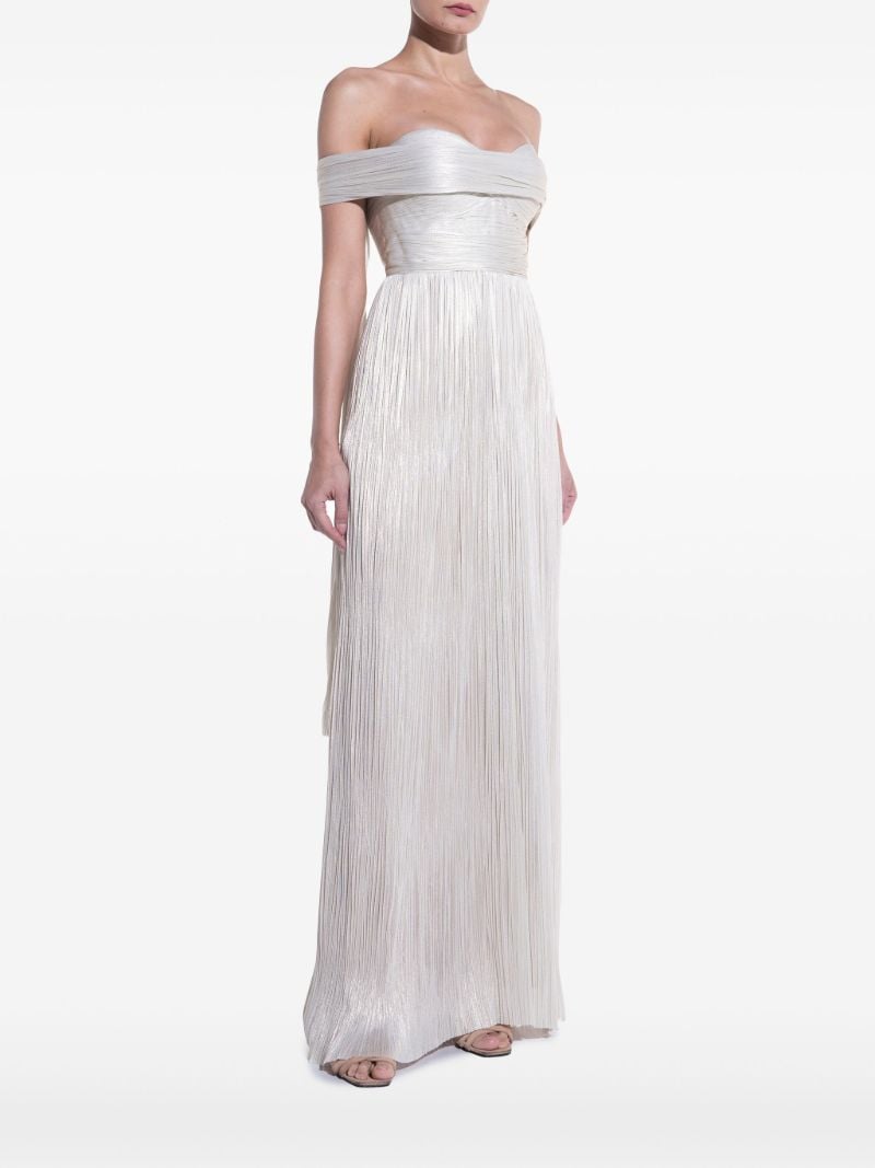 Silver-toneserene Draped Gown