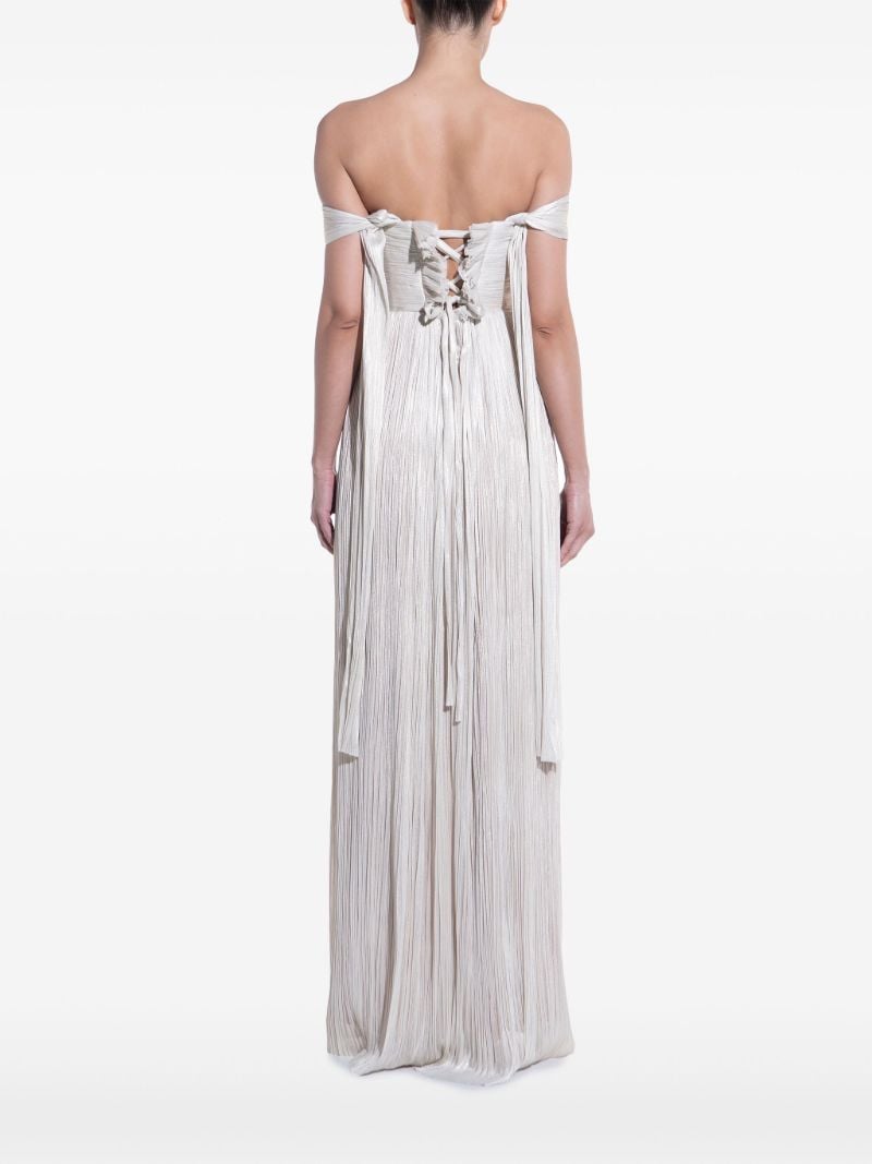 Silver-toneserene Draped Gown