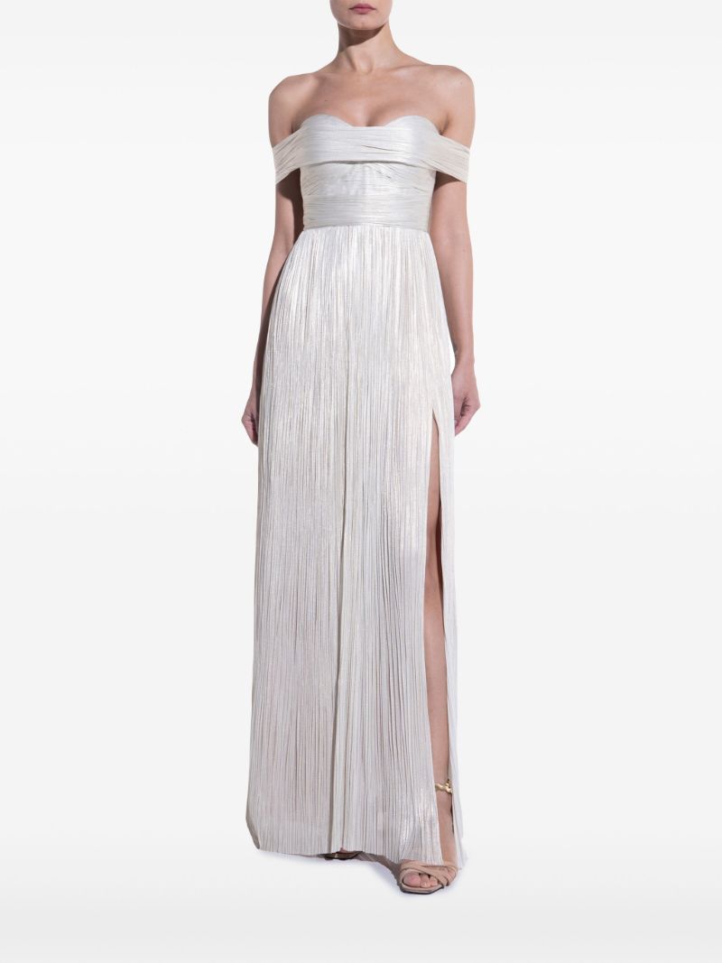 Silver-toneserene Draped Gown