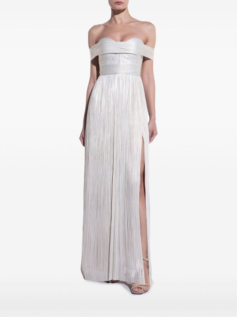 Silver-toneserene Draped Gown