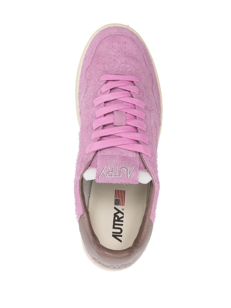 Purple New Flat Suede Sneakers