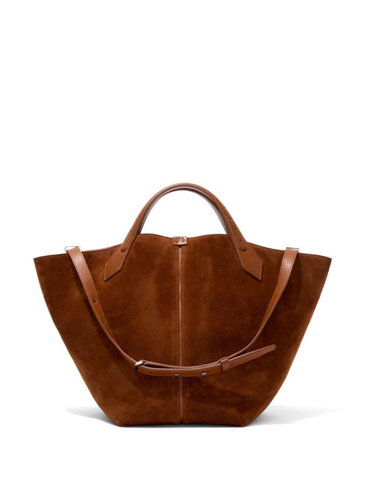 Brown Chelsea Large Suede Tote Bag