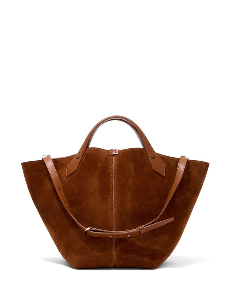 Brown Chelsea Large Suede Tote Bag