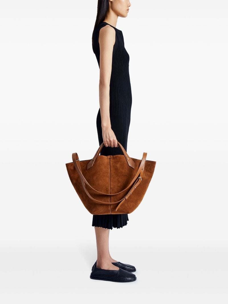 Brown Chelsea Large Suede Tote Bag