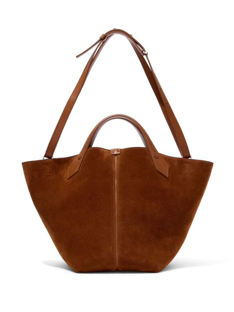 Brown Chelsea Large Suede Tote Bag