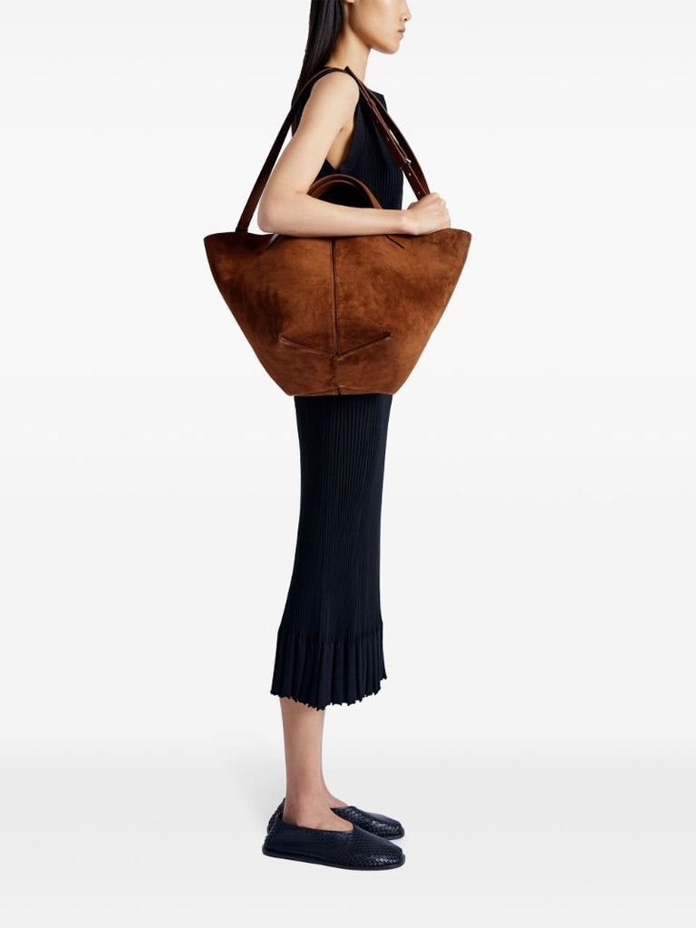 Brown Chelsea Large Suede Tote Bag
