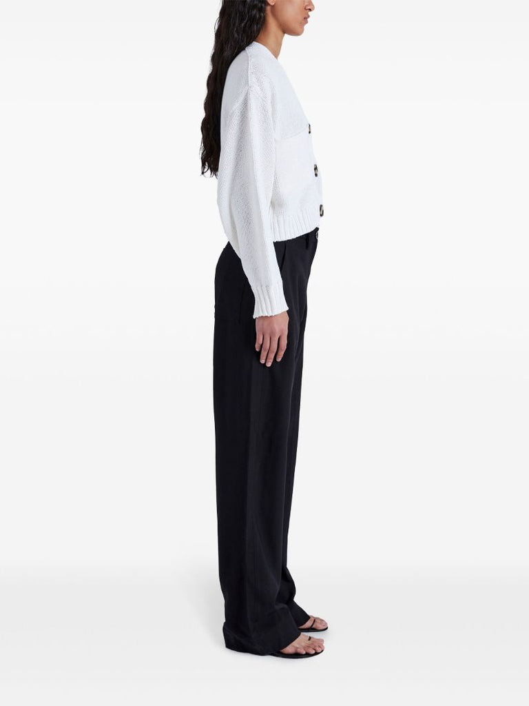 White Sofia Cotton Cardigan
