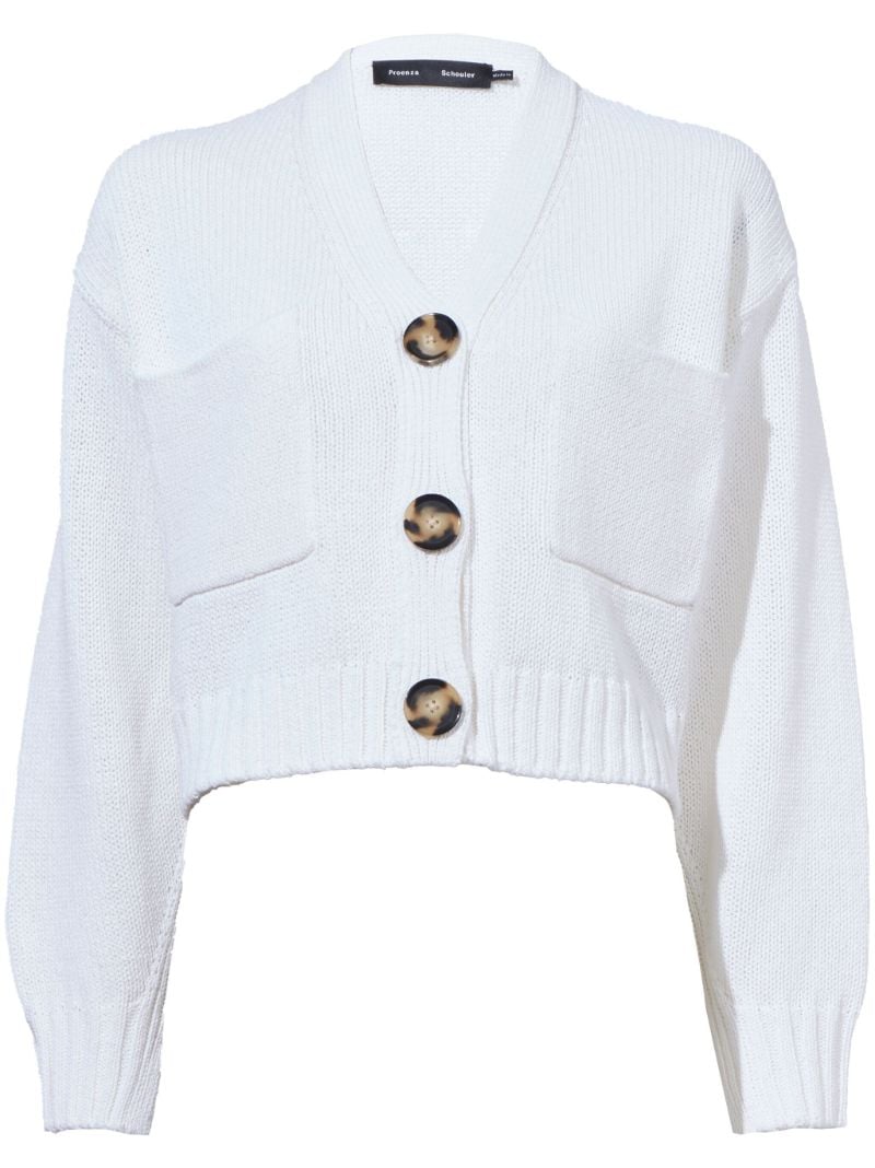White Sofia Cotton Cardigan