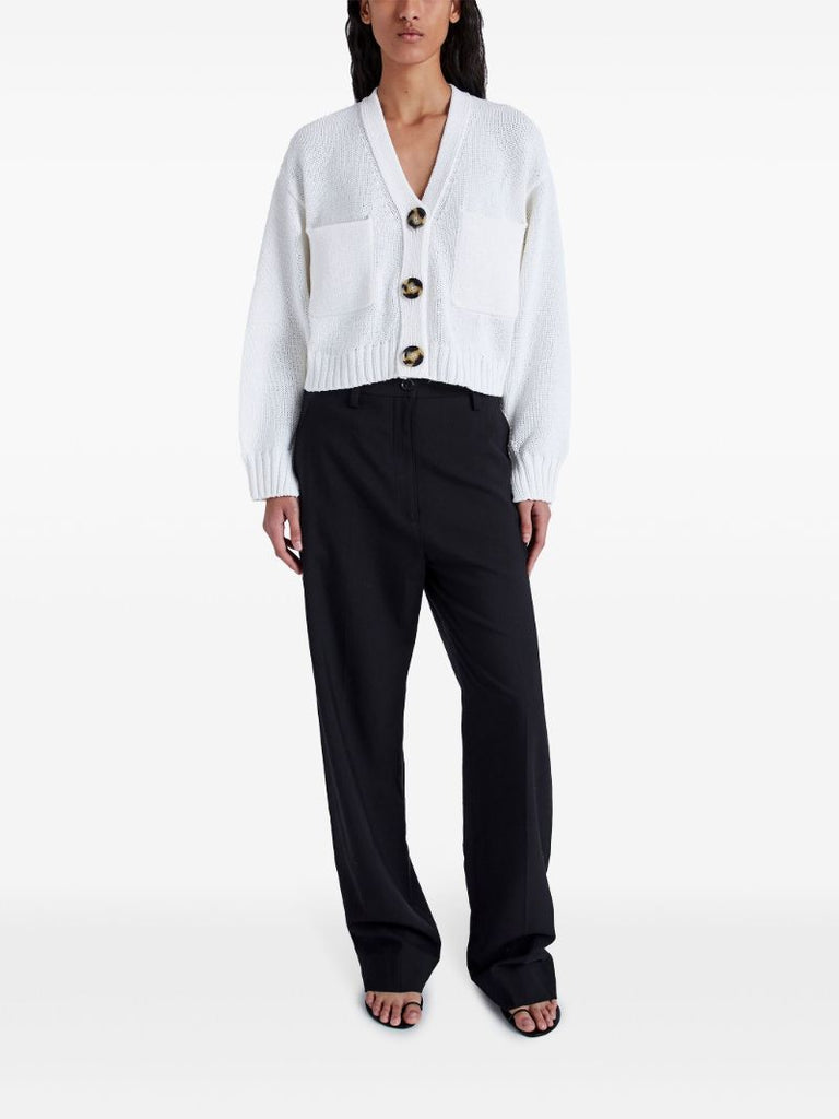 White Sofia Cotton Cardigan
