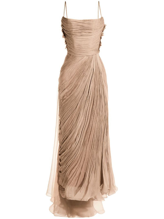 Neutral Manon Asymmetric Gown