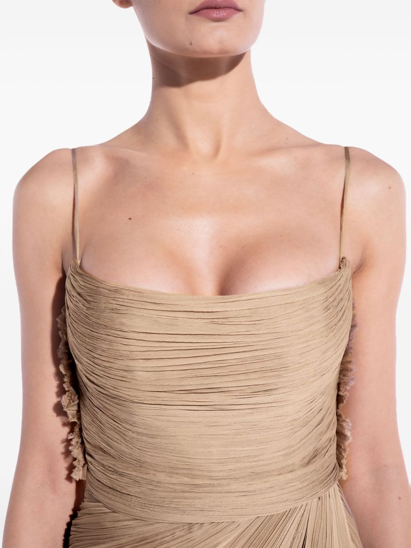 Neutral Manon Asymmetric Gown