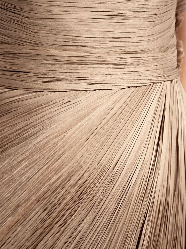 Neutral Manon Asymmetric Gown