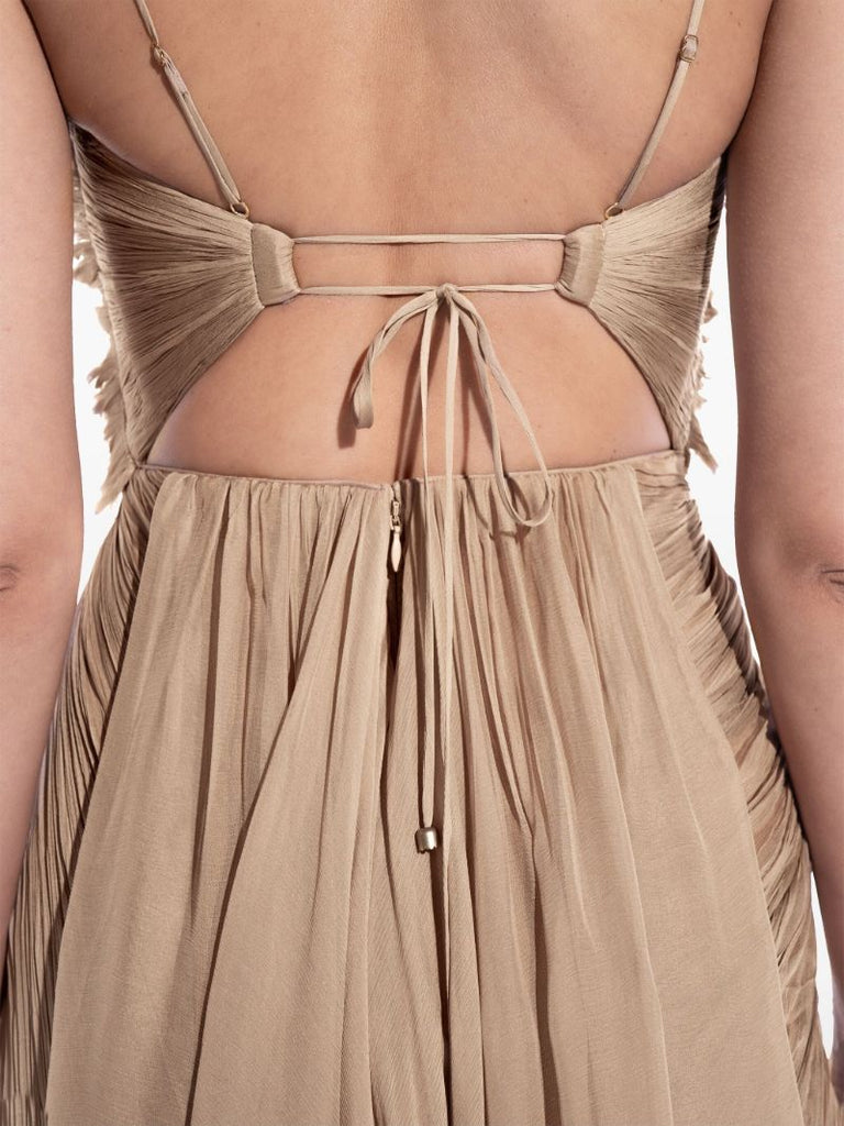 Neutral Manon Asymmetric Gown