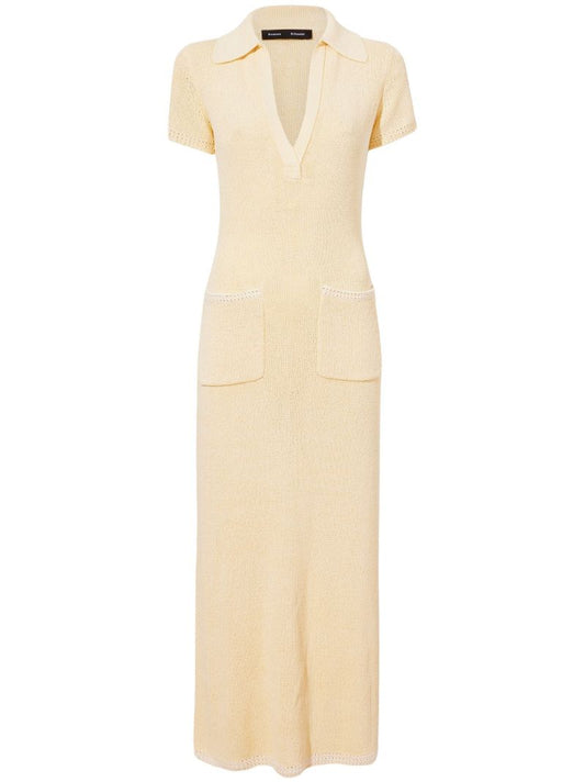 Yellow Auden Knitted Maxi Dress