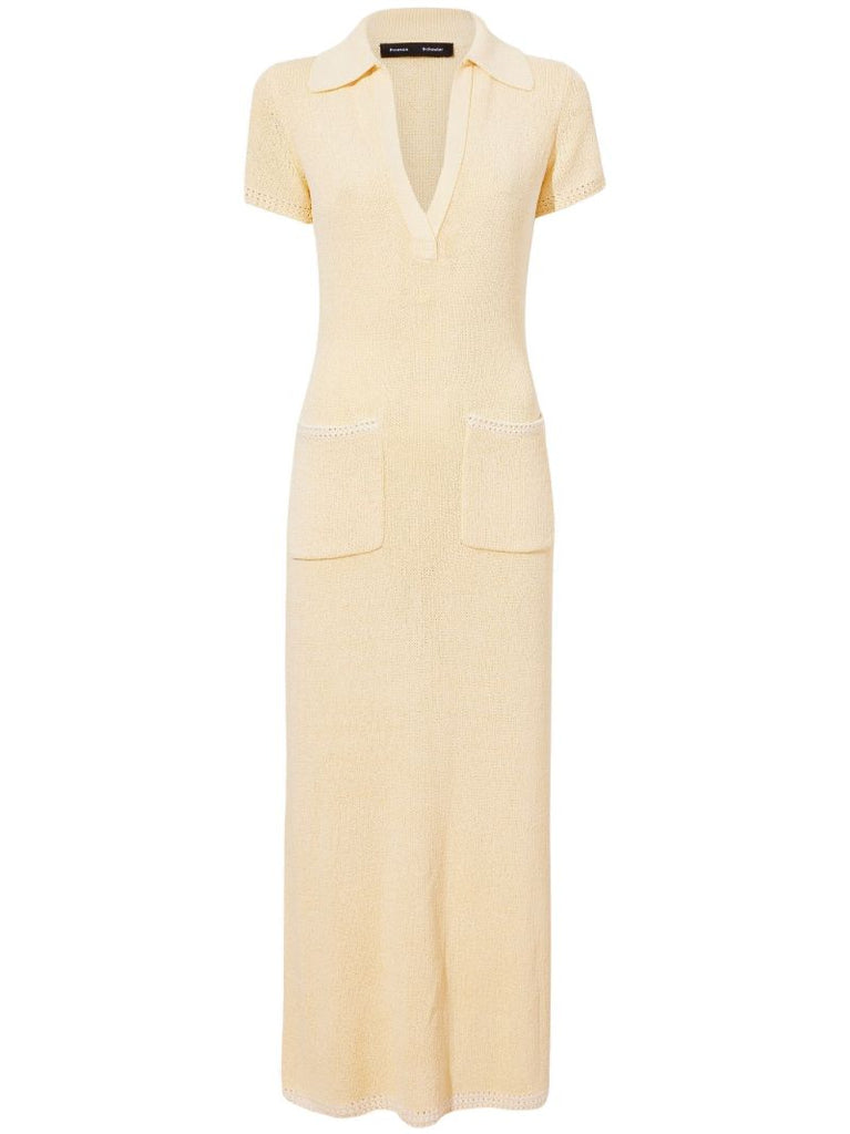 Yellow Auden Knitted Maxi Dress