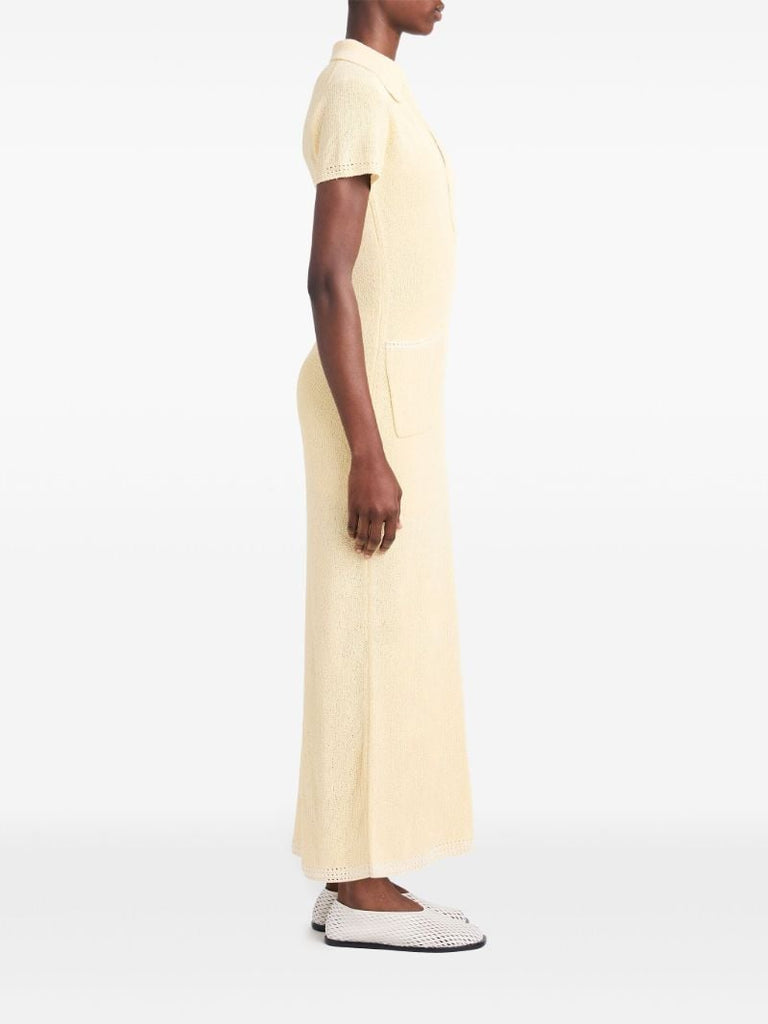 Yellow Auden Knitted Maxi Dress