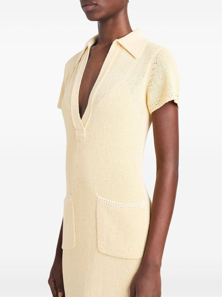 Yellow Auden Knitted Maxi Dress