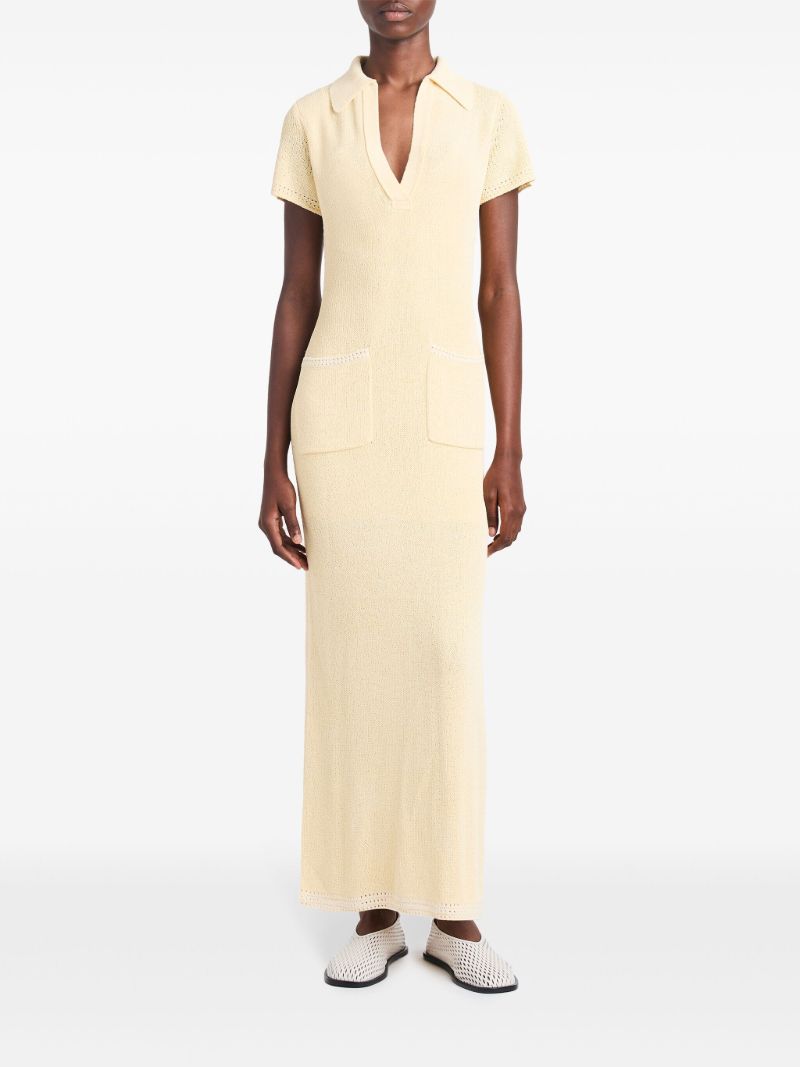 Yellow Auden Knitted Maxi Dress