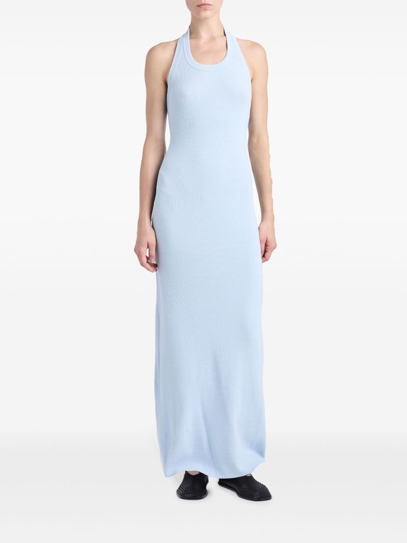 Blue Meryl Knitted Maxi Dress