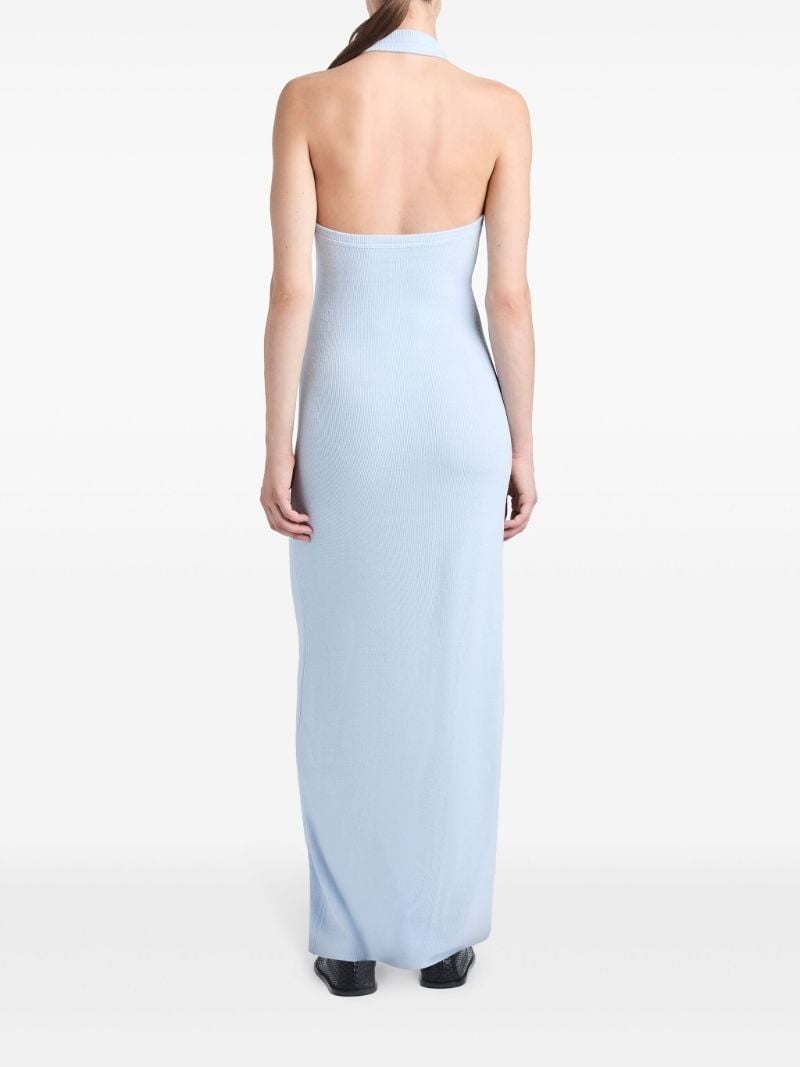 Blue Meryl Knitted Maxi Dress