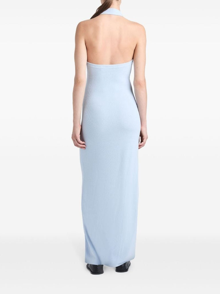 Blue Meryl Knitted Maxi Dress