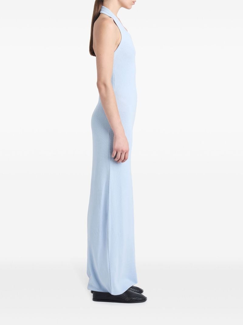 Blue Meryl Knitted Maxi Dress
