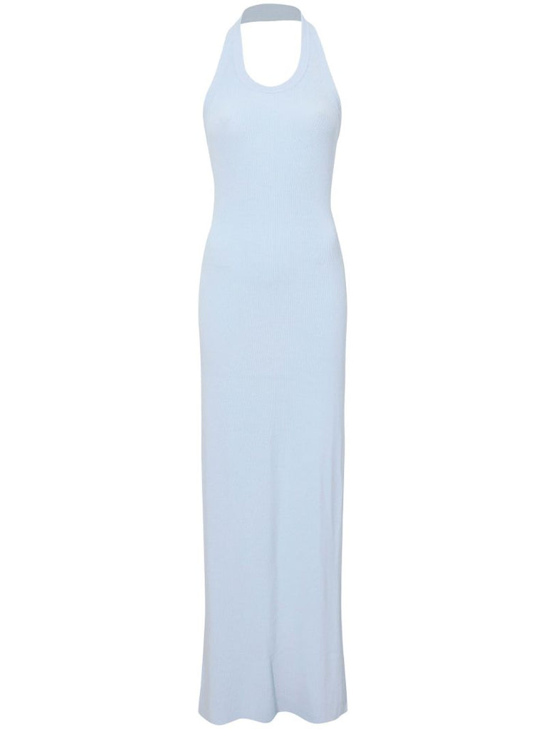 Blue Meryl Knitted Maxi Dress