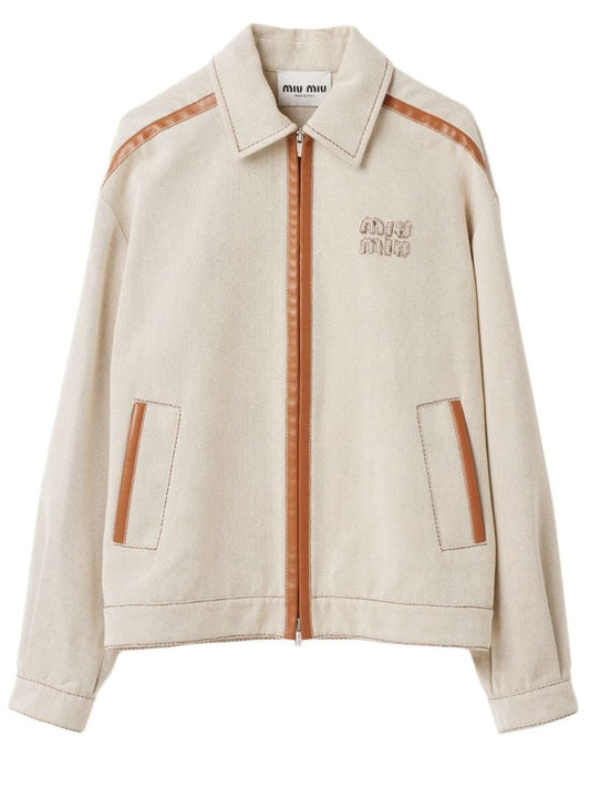 Neutral Logo-appliquÃ_x0083_Â© Cotton Jacket