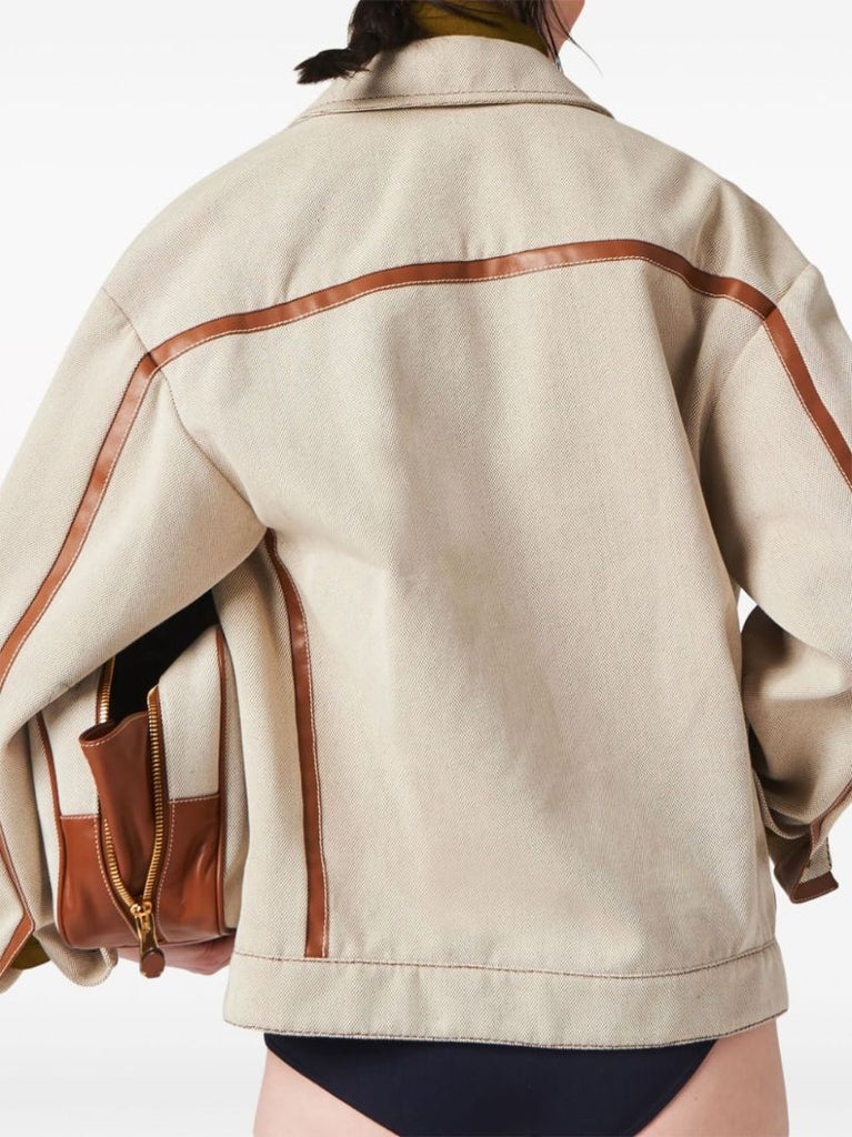 Neutral Logo-appliquÃ_x0083_Â© Cotton Jacket