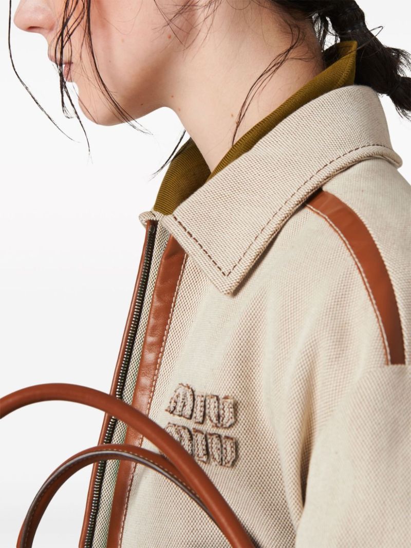 Neutral Logo-appliquÃ_x0083_Â© Cotton Jacket