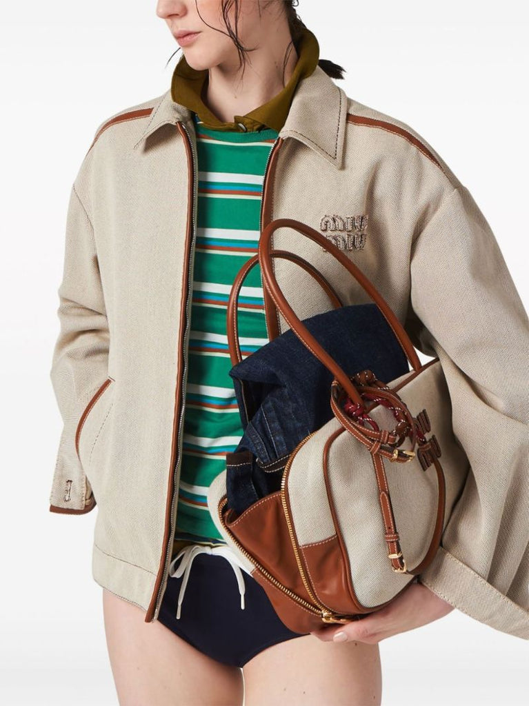 Neutral Logo-appliquÃ_x0083_Â© Cotton Jacket