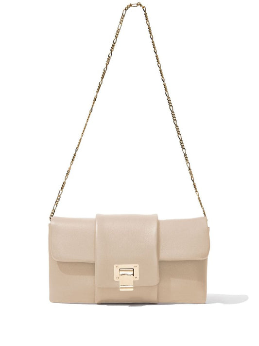 Neutral Flip Leather Shoulder Bag
