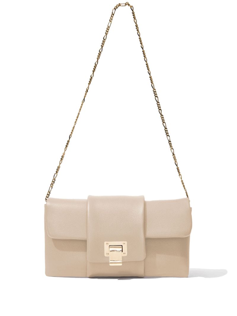 Neutral Flip Leather Shoulder Bag