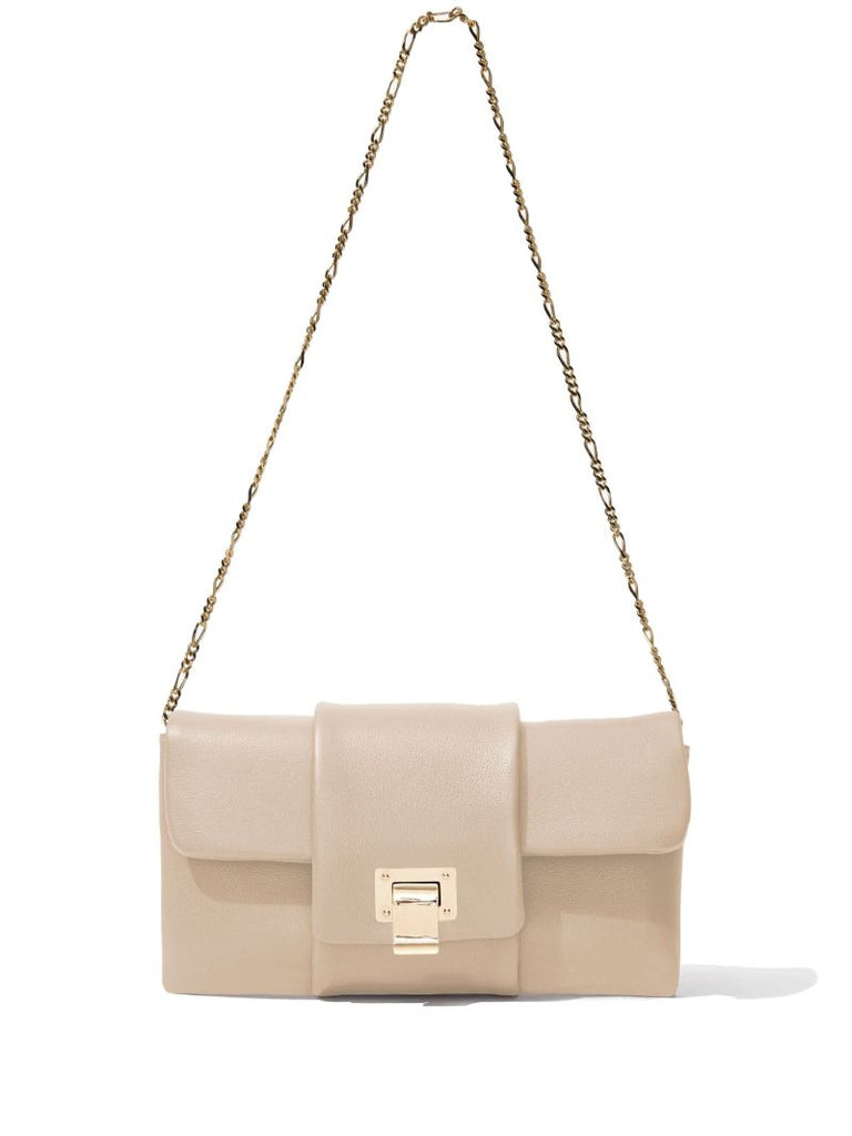 Neutral Flip Leather Shoulder Bag