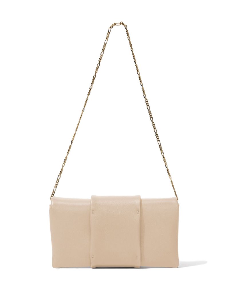 Neutral Flip Leather Shoulder Bag