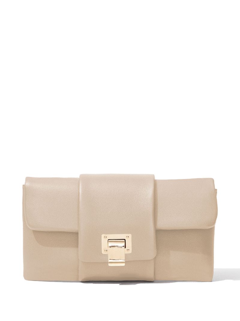 Neutral Flip Leather Shoulder Bag