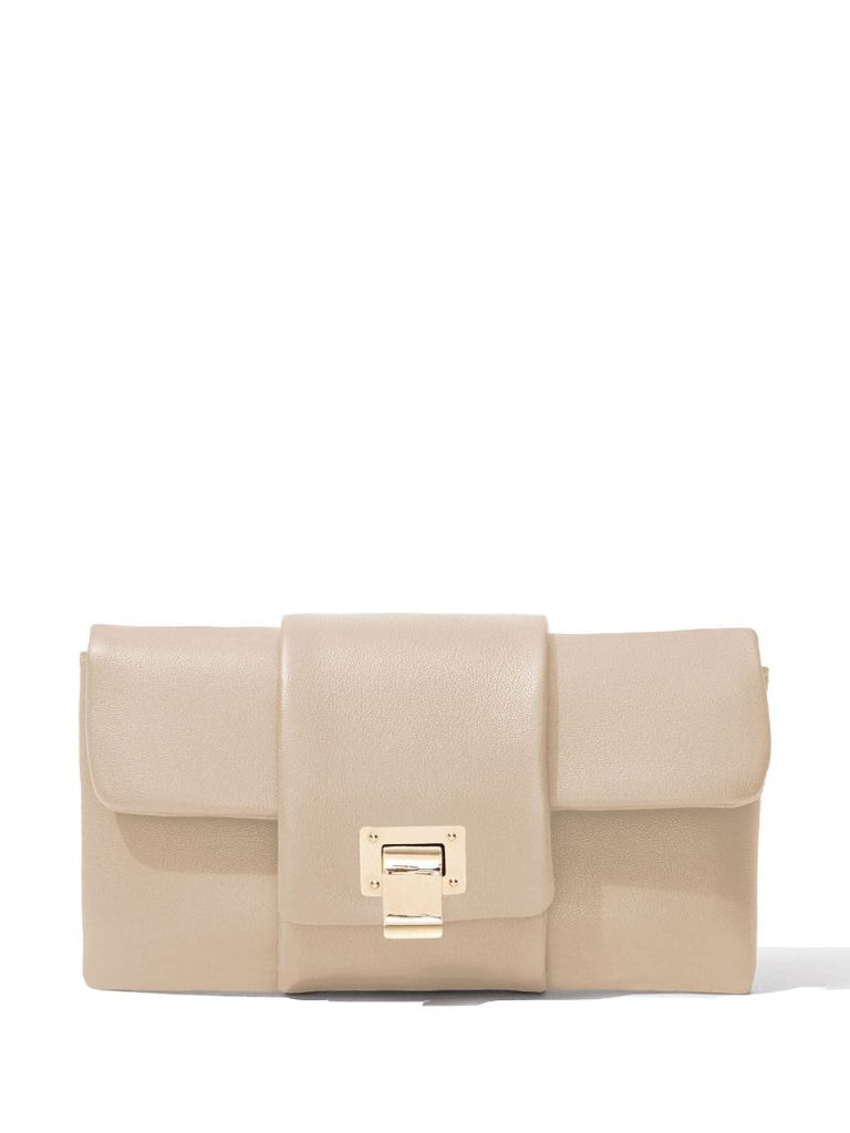 Neutral Flip Leather Shoulder Bag