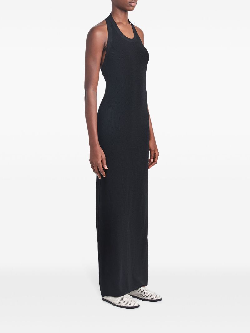 Black Meryl Knitted Maxi Dress