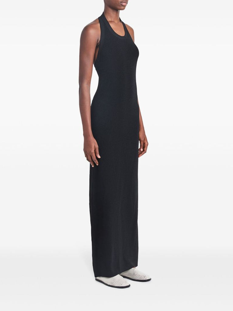 Black Meryl Knitted Maxi Dress