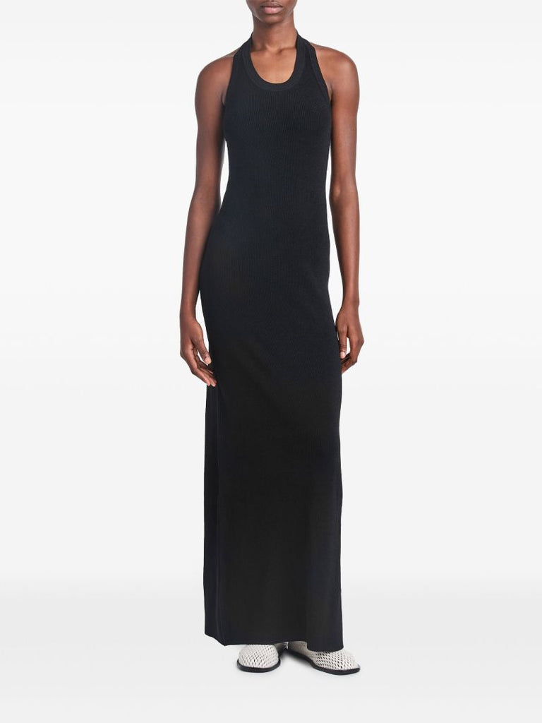Black Meryl Knitted Maxi Dress