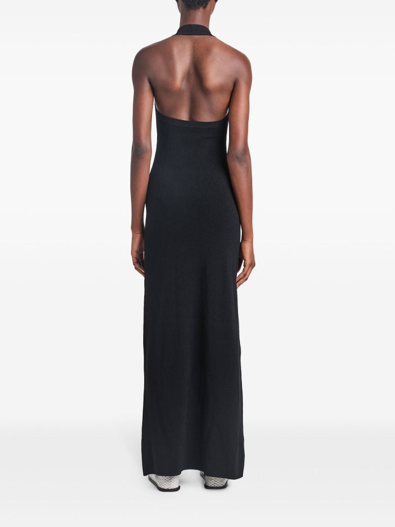 Black Meryl Knitted Maxi Dress