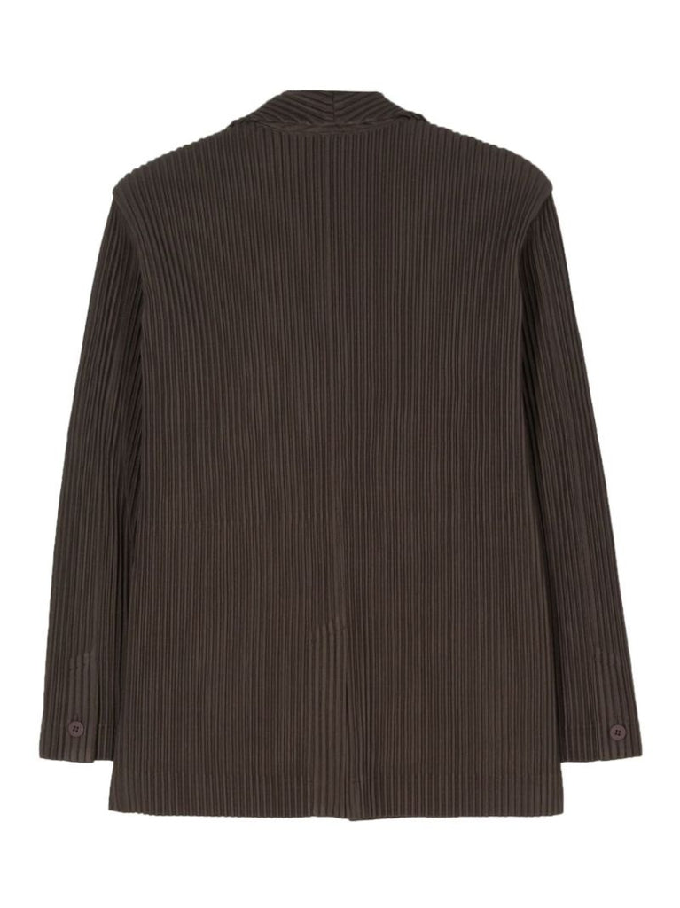 Brown Tailored Pleats 1 Blazer