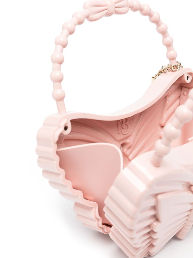 X Forbitches Pink Butterfly-shaped Tote Bag