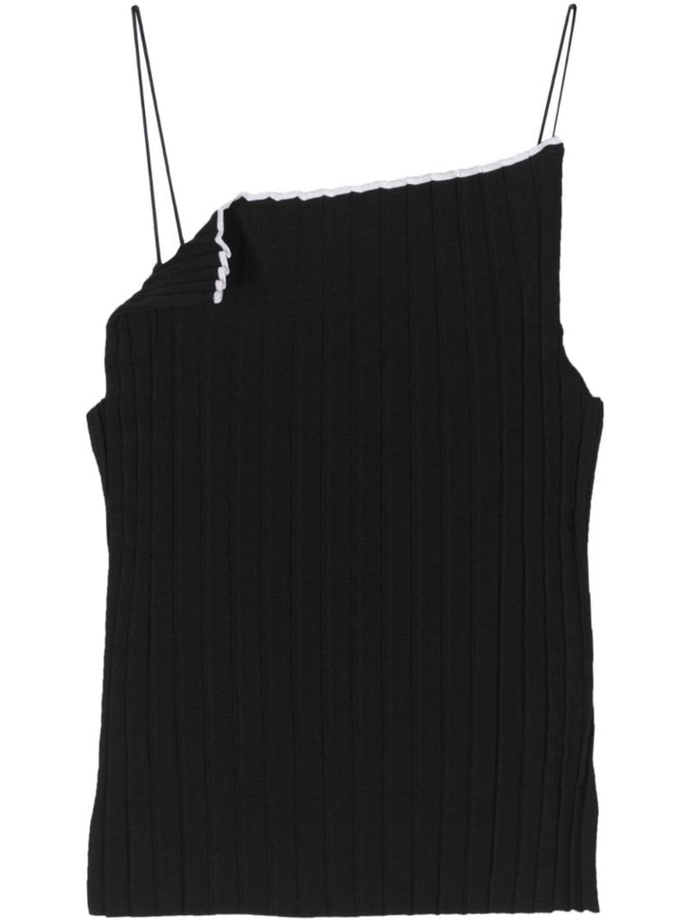 Black Le Haute Ribbed-knit Top